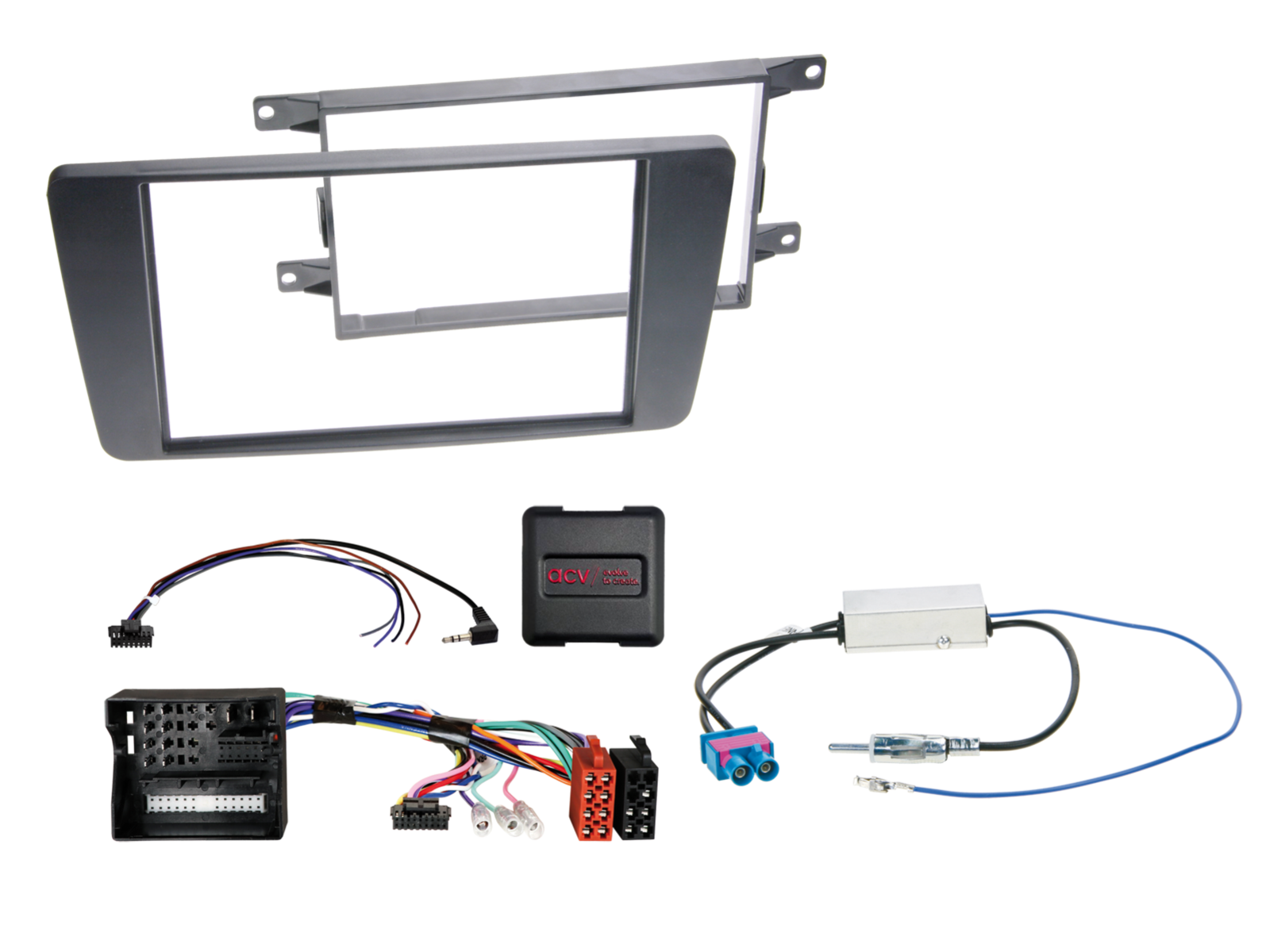 2-DIN Kit Skoda Octavia(1Z)/Yeti(5L) LFB/Antenne