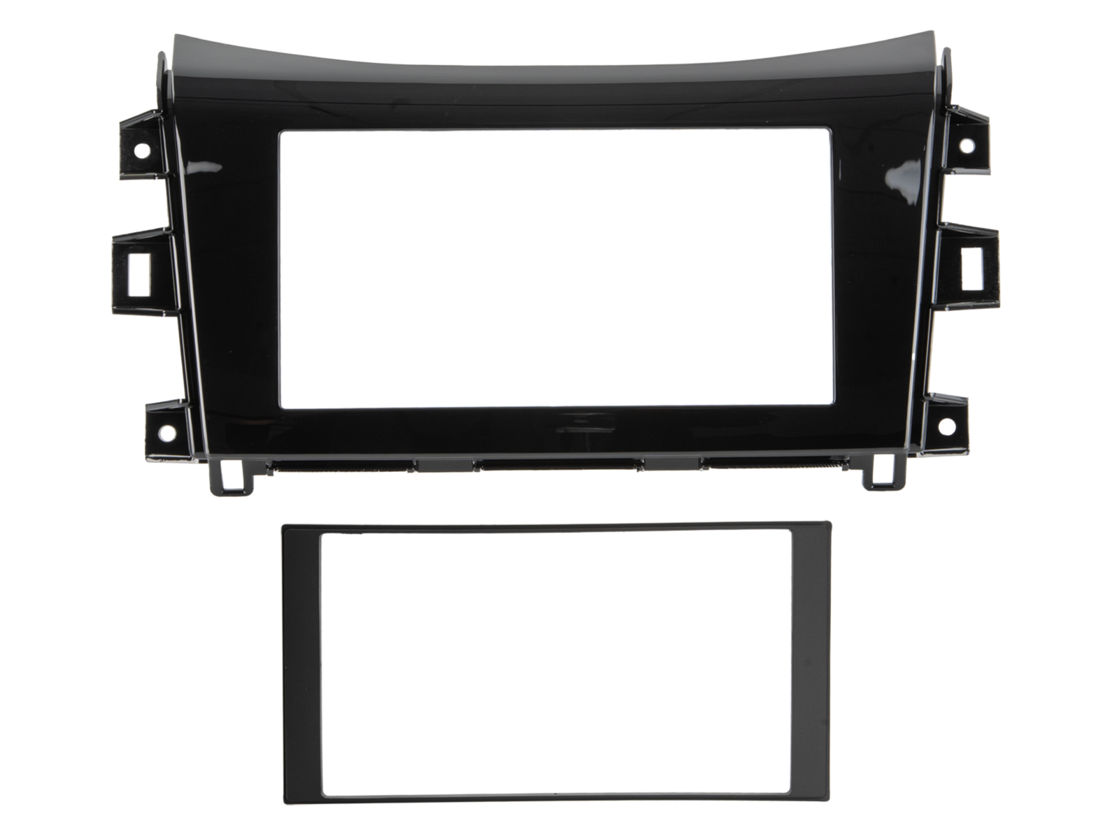 2-DIN Radioblende Nissan Navara/Renault Alaskan Klavierlack