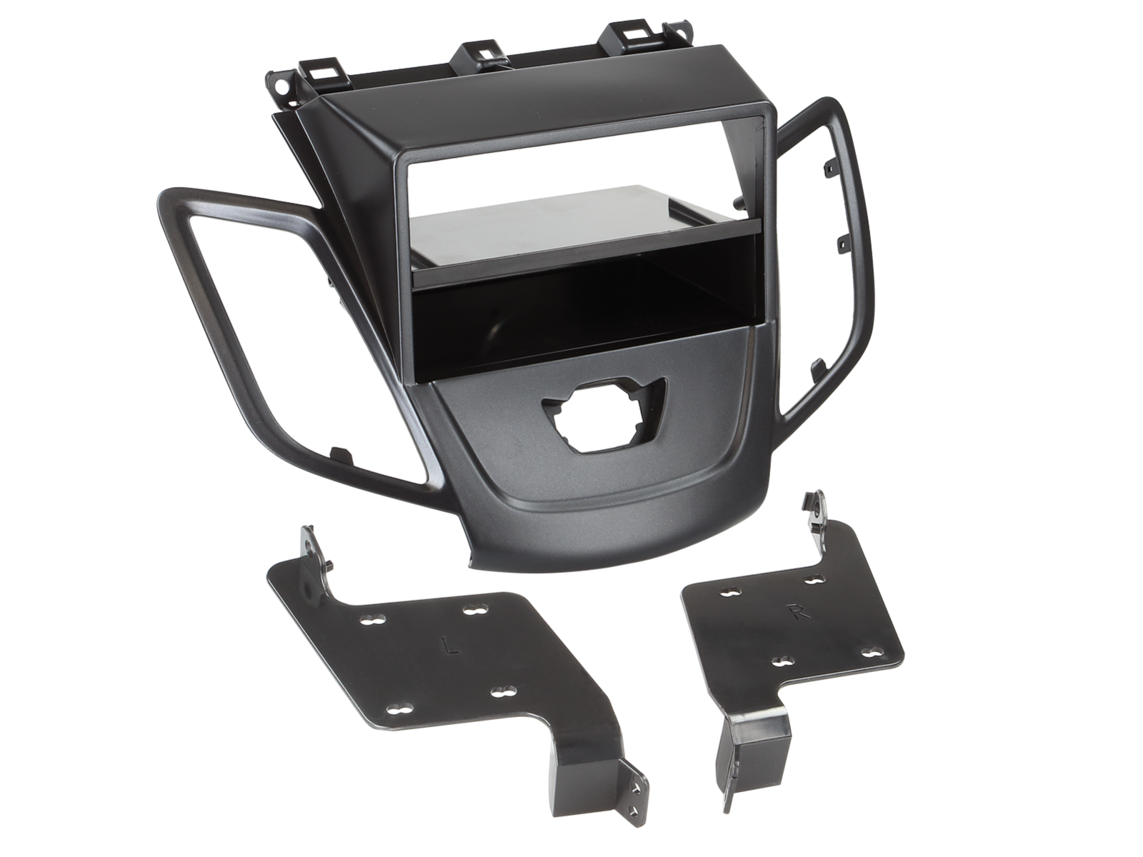 2-DIN Radioblende mit Fach Ford Fiesta ohne Display schwarz
