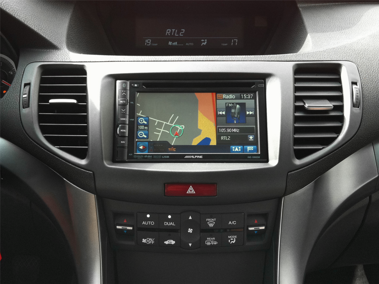 2-DIN Radioblende Honda Accord(CU1/CW1) 10/2008-04/2011