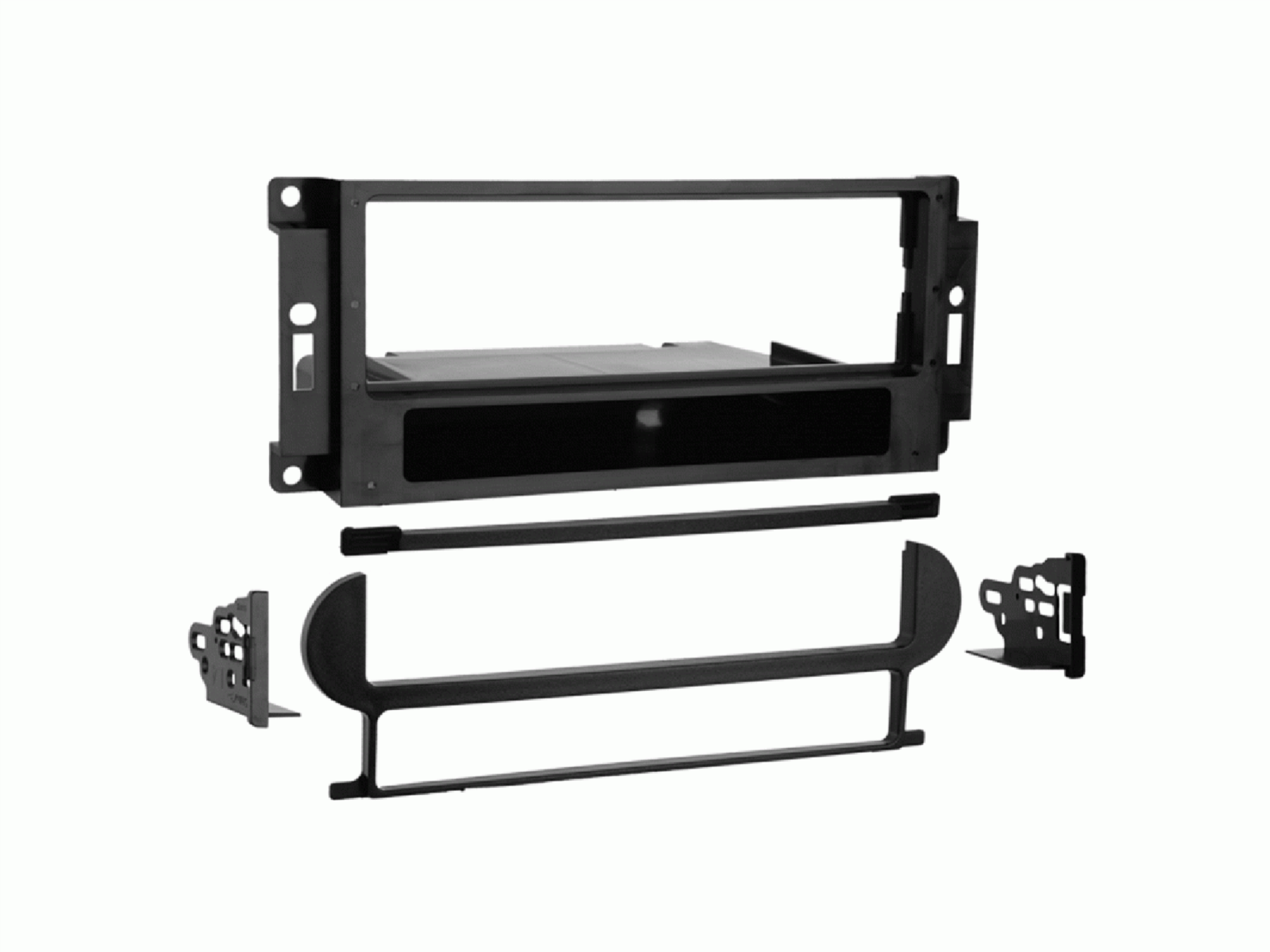 1-DIN Radioblende mit Fach Chrysler/Dodge/Jeep schwarz