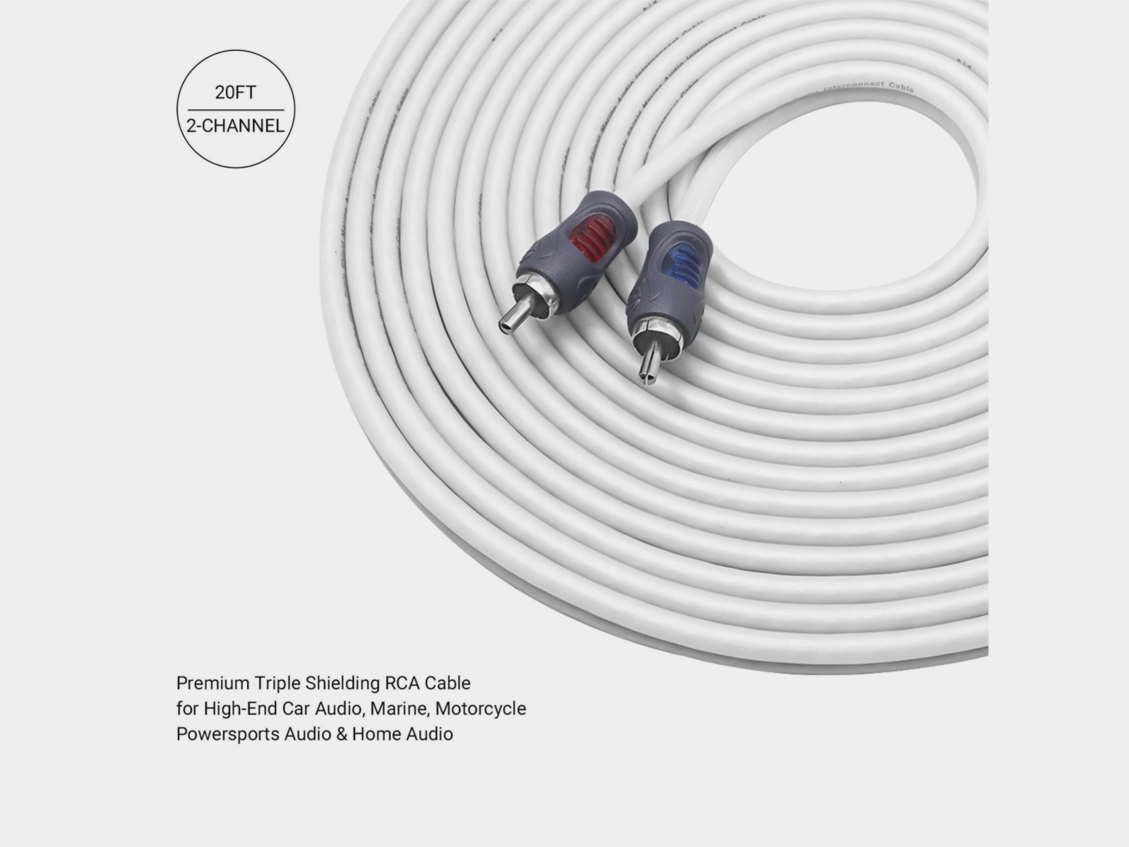 Recoil Marine OFC Cinch Kabel 2 Kanal 610cm