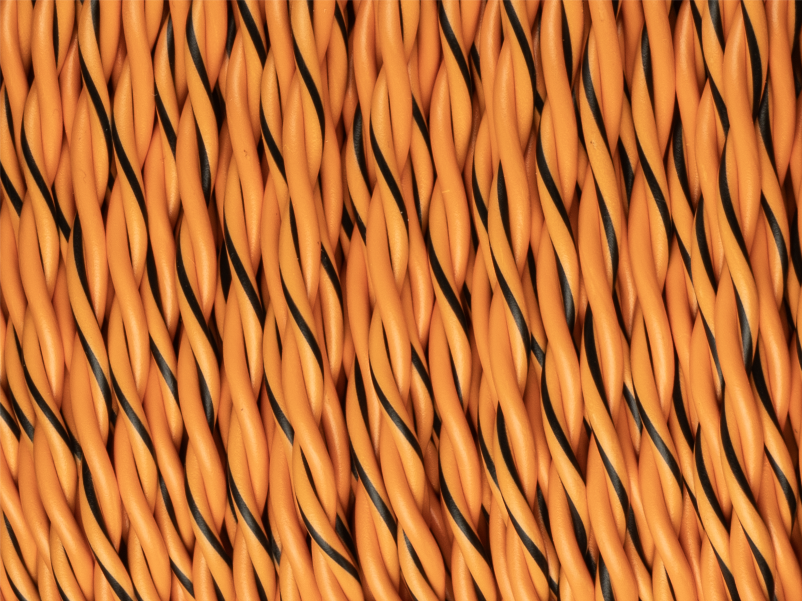 Lautsprecherkabel verdrillt 2x0.75mm² orange/o-schwarz100m