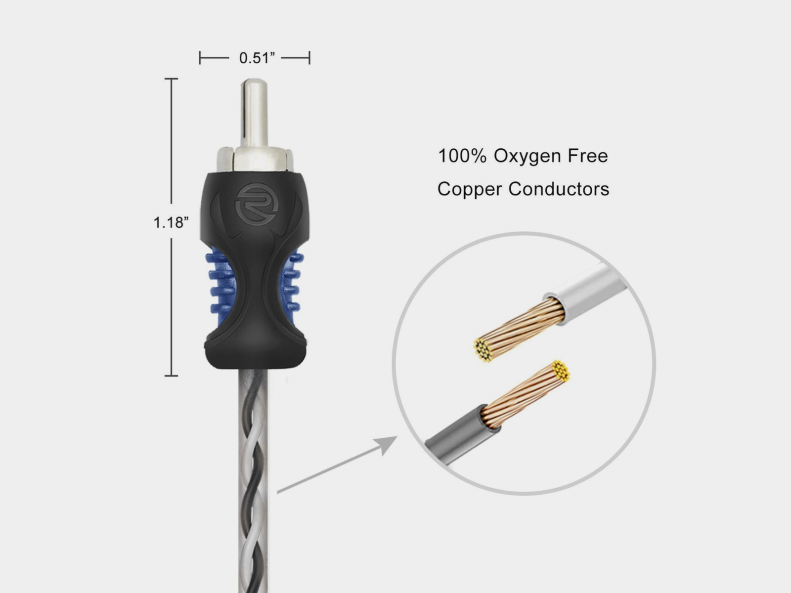 Recoil Echo OFC Cinch Kabel  2 Kanal 90cm
