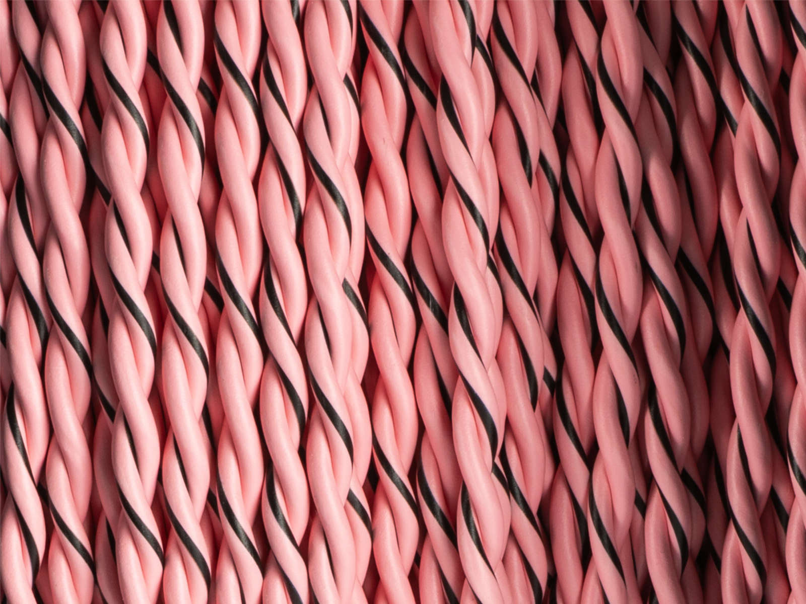 Lautsprecherkabel verdrillt 2x1.50mm² rosa/rosa-schwarz 100m