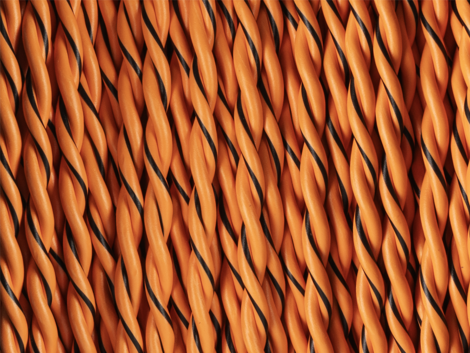 Lautsprecherkabel verdrillt 2x1.50mm² orange/o-schwarz 100m