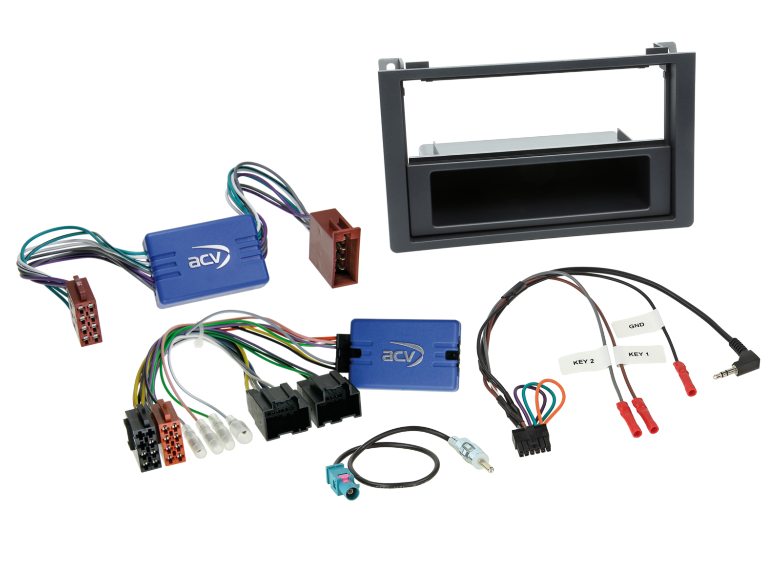 2-DIN Kit mit Fach Saab 9-3(YS3F) 2007-2011 LFB/Antenne
