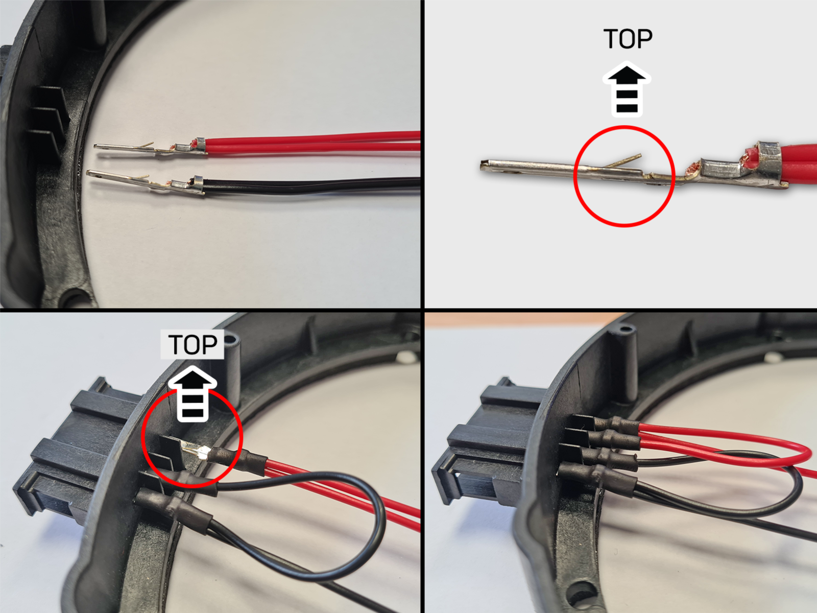 AG125 złącze OEM i orientacja pinów TOP