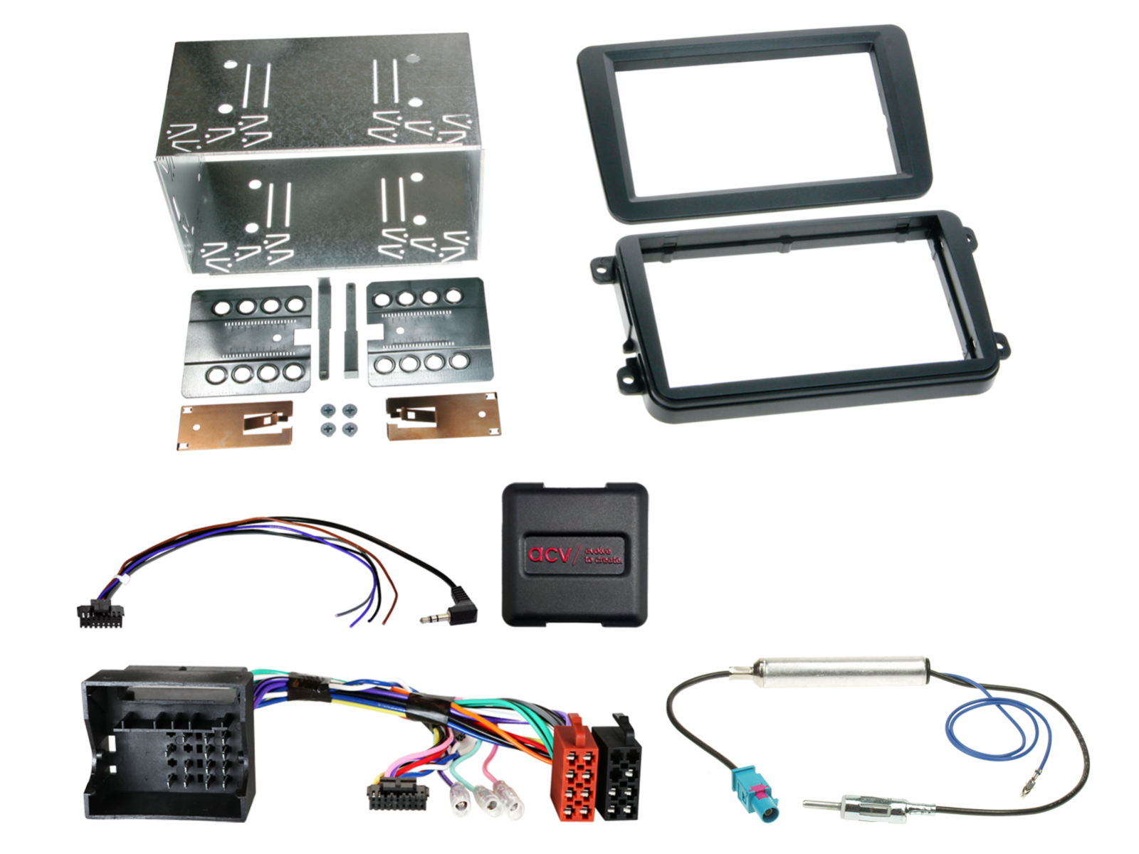 2-DIN Kit Seat/Skoda/VW diverse Fahrzeuge LFB/Antenne