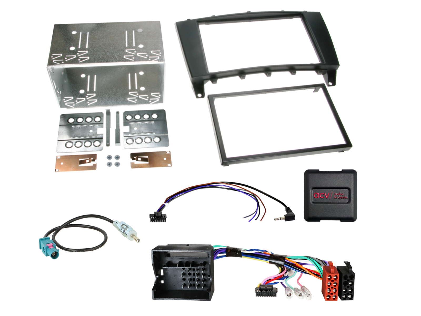 2-DIN Kit Mercedes C-Klasse/CLC-Klasse/G-Klasse LFB/Antenne