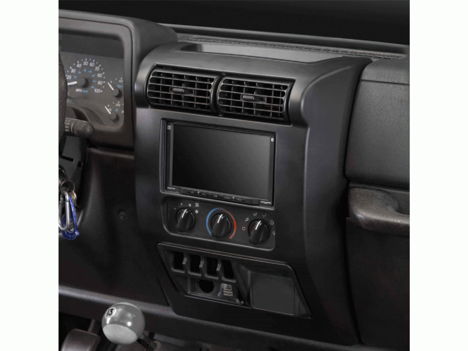 2-DIN Radioblende Jeep Wrangler(TJ) 01/2003-03/2007