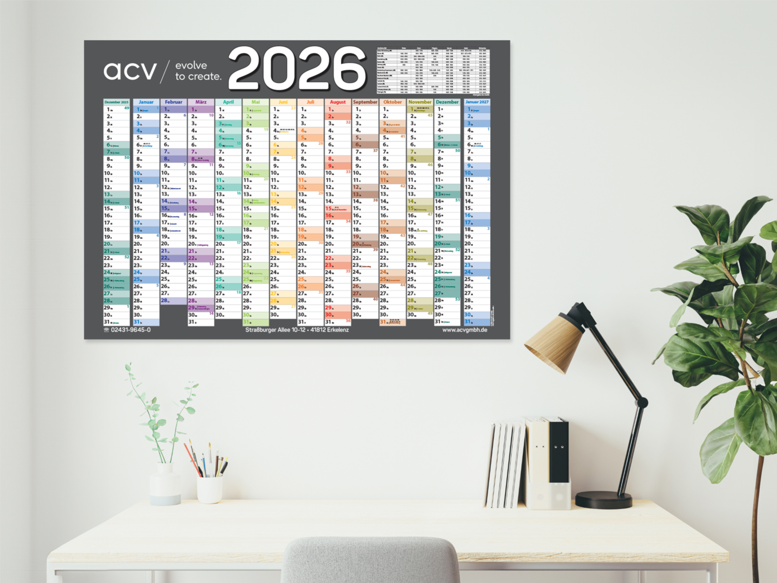 Wandkalender acv 2026