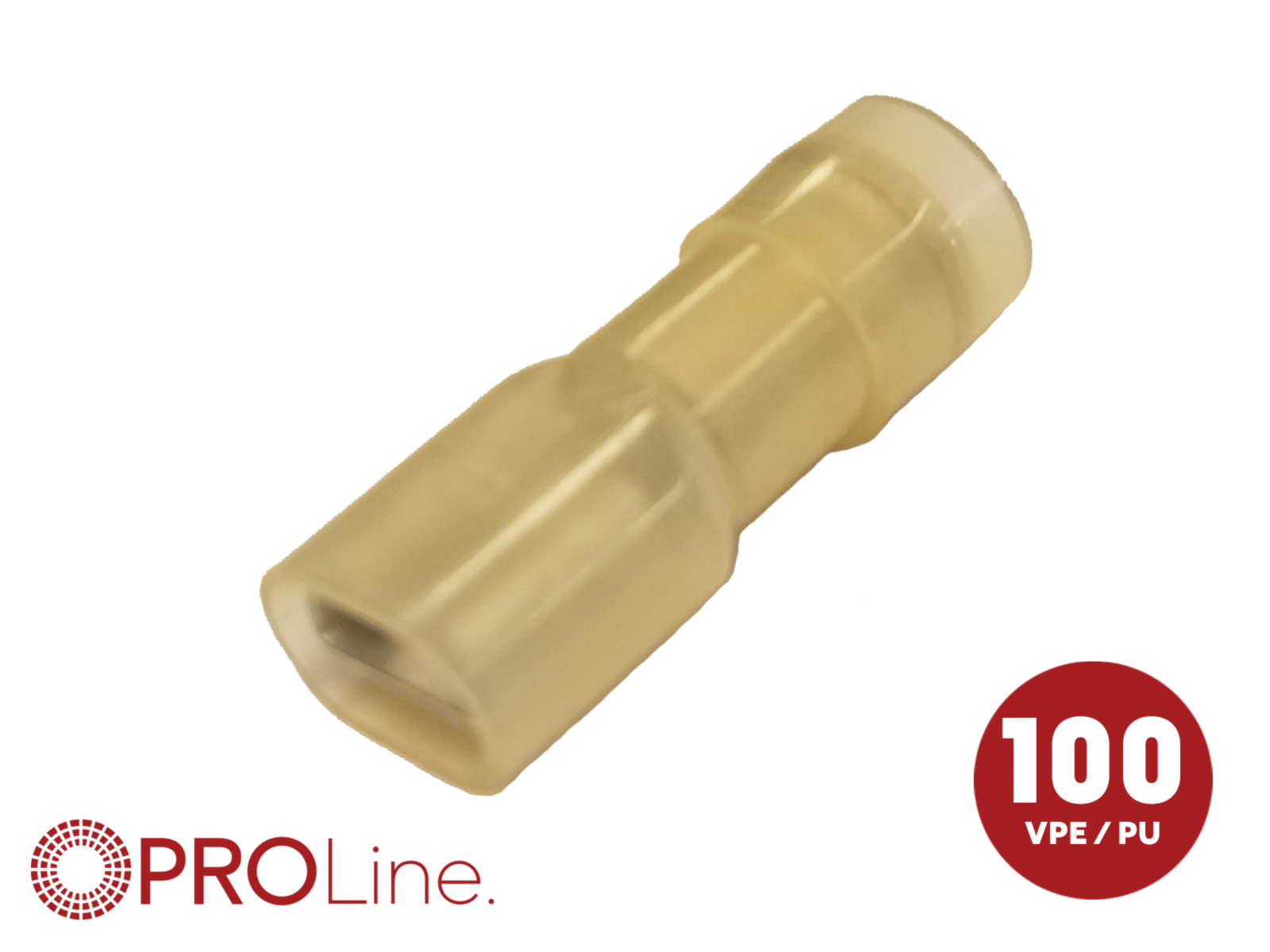 Flachsteckhülse(f) 4,0mm²-6,0mm²/6,3mm NYVI 100 Stück