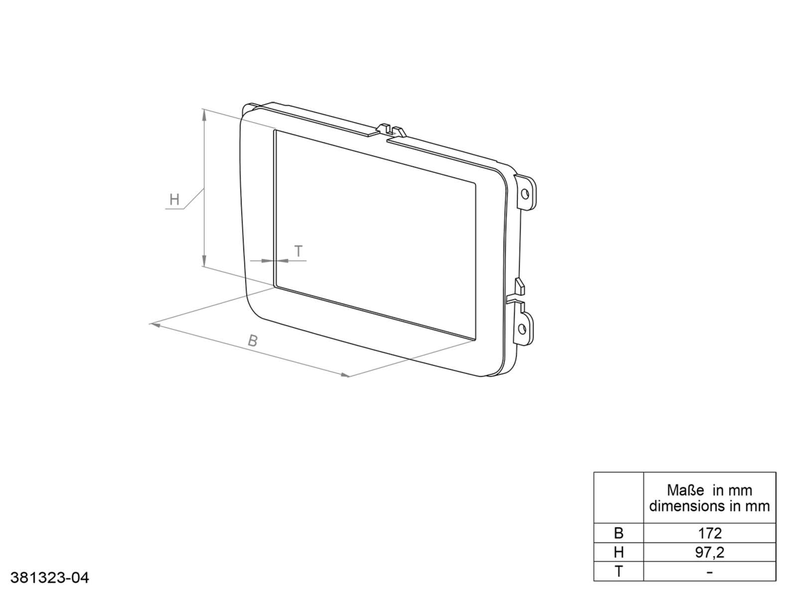 2-DIN Radioblende Porsche 911(991)/Boxster(981)/Cayman(981C)