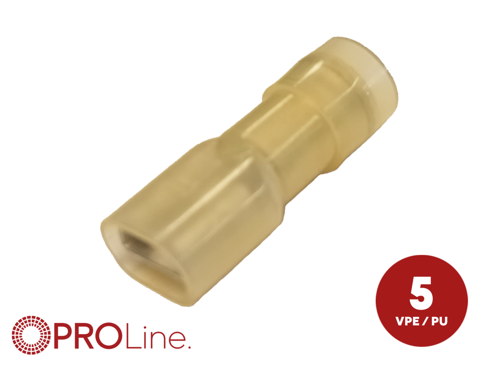 Flachsteckhülse(f) 4,0mm²-6,0mm²/6,3mm NYVI 5 Stück