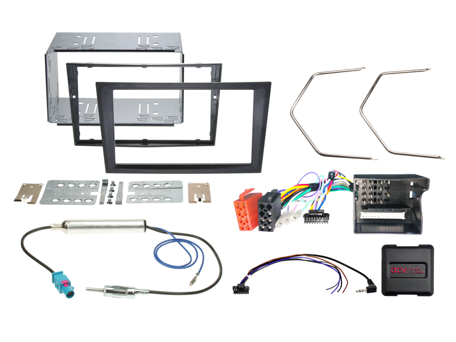 2-DIN Kit Opel Fahrzeuge schwarz LFB CAN Bus/Antenne