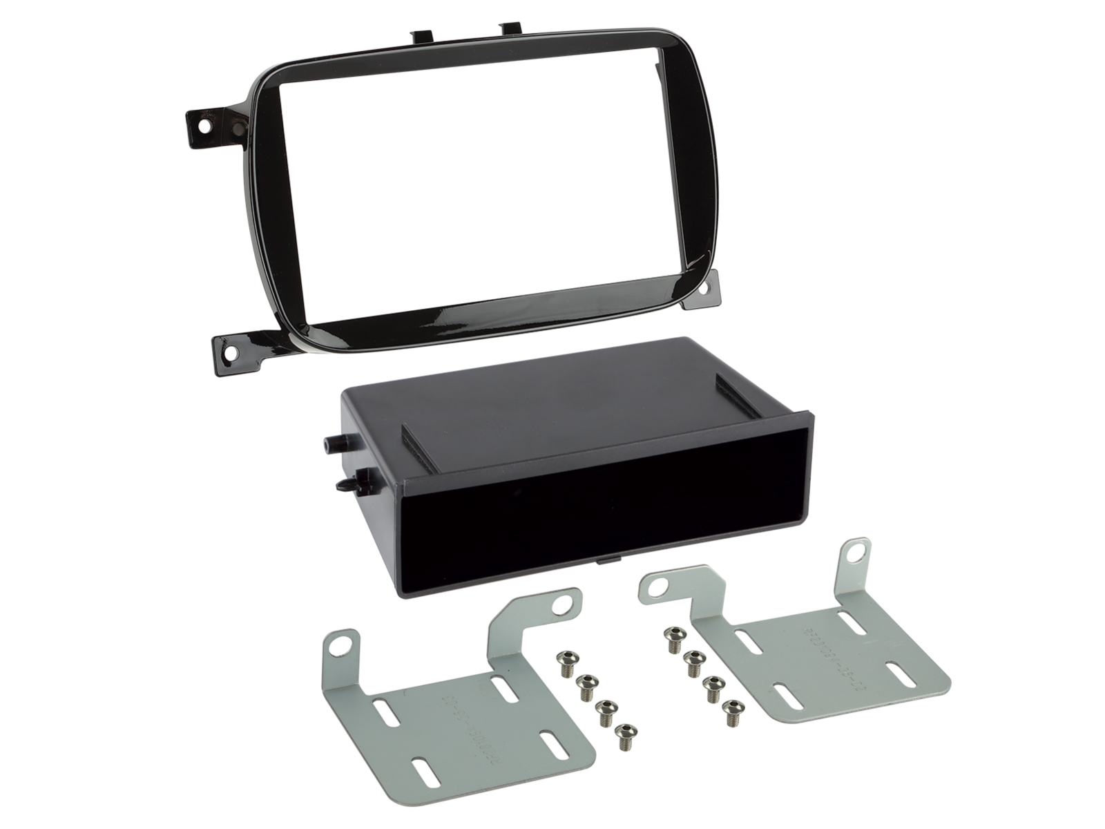 2-DIN Radioblende mit Fach Fiat 500 07/2015-08/2024