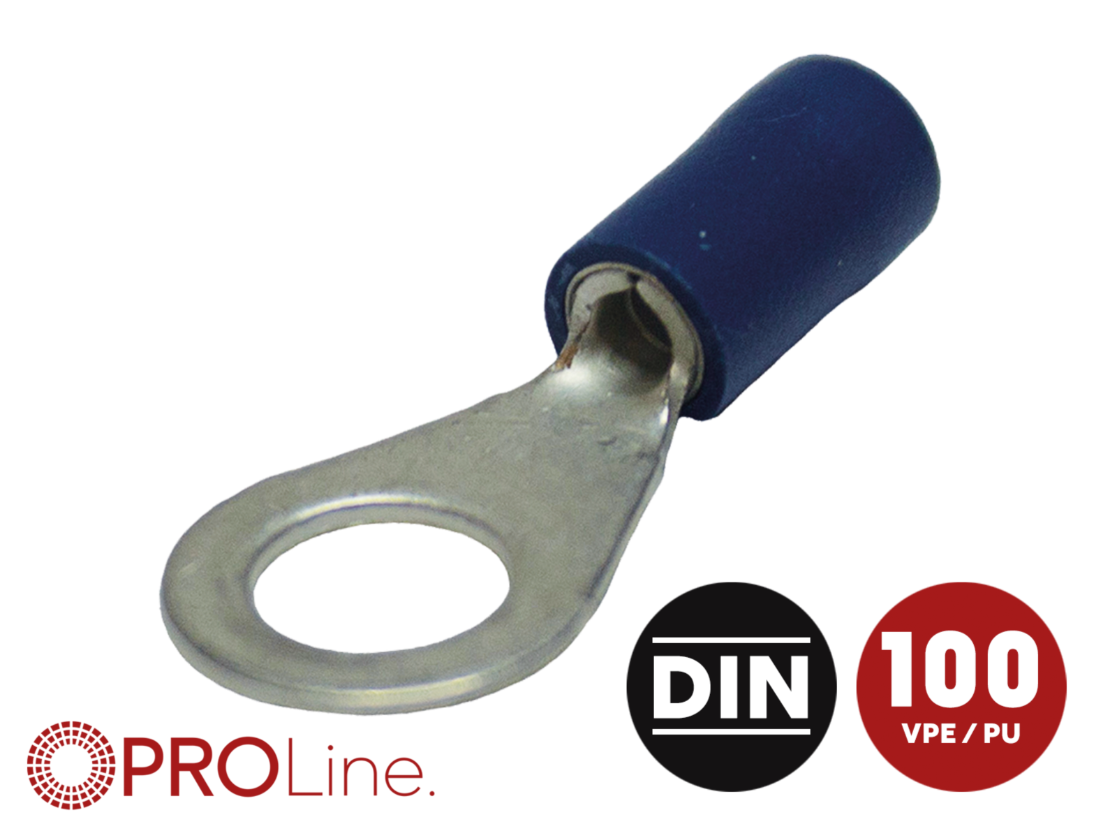 Ringkabelschuh 1,5mm²-2,5mm²/6,5mm blau EE 100 Stück
