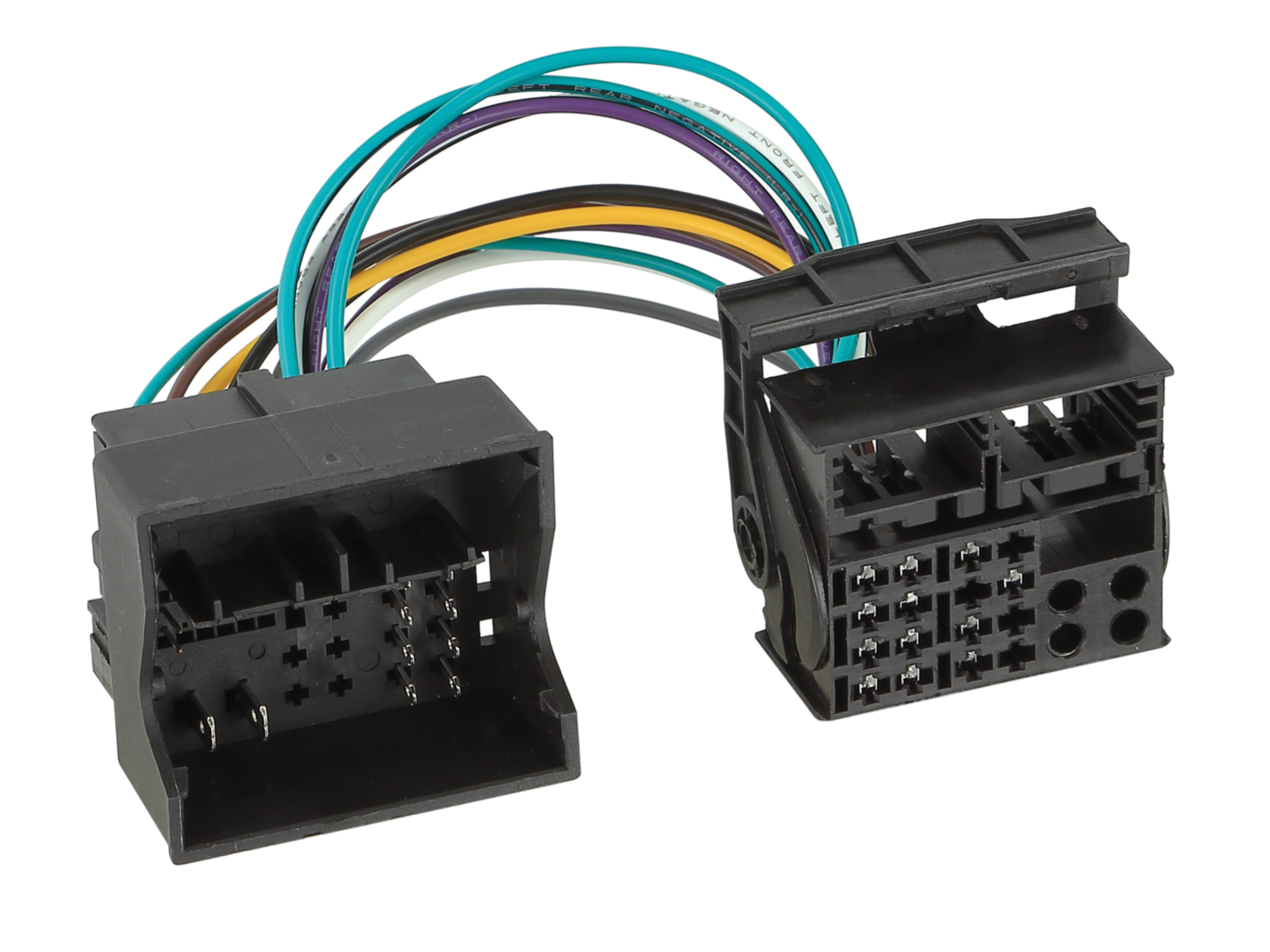 2-DIN Kit mit Fach Skoda/VW schwarz 40Pin/52Pin i-dapter