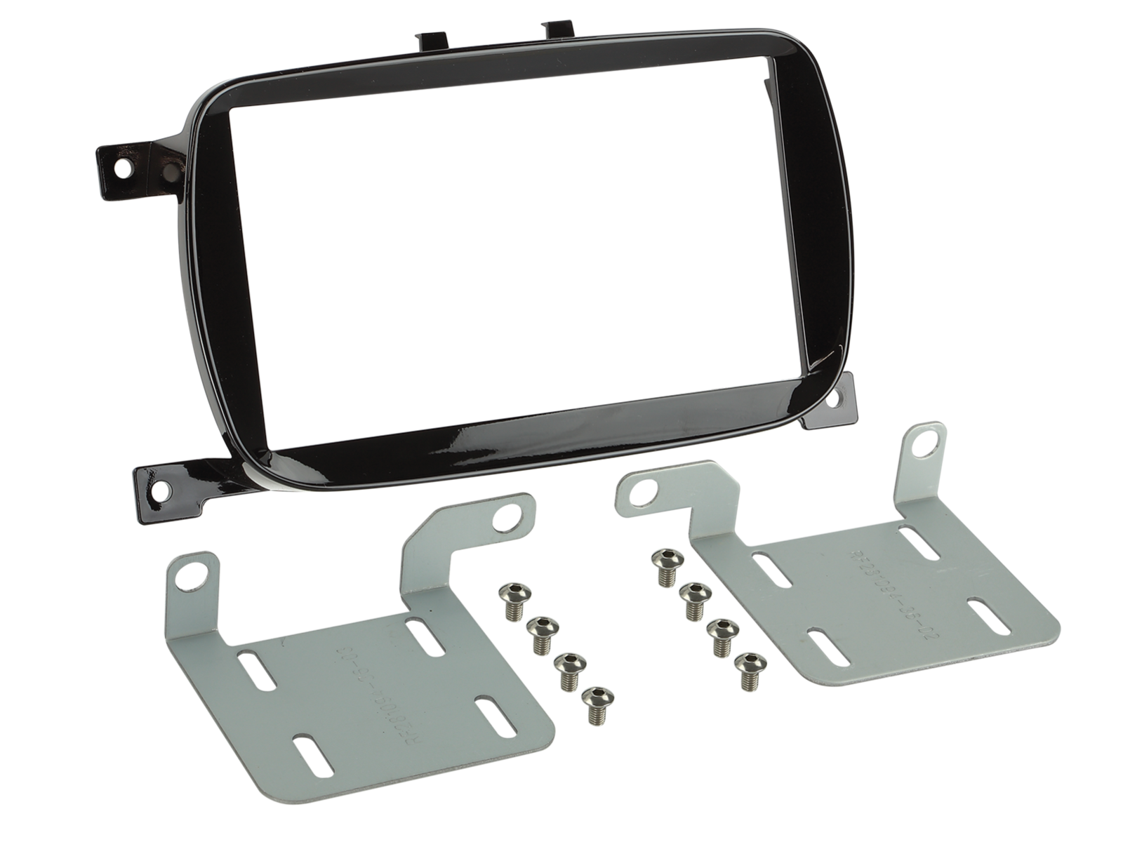 2-DIN Radioblende Fiat 500 07/2015-08/2024 Klavierlack