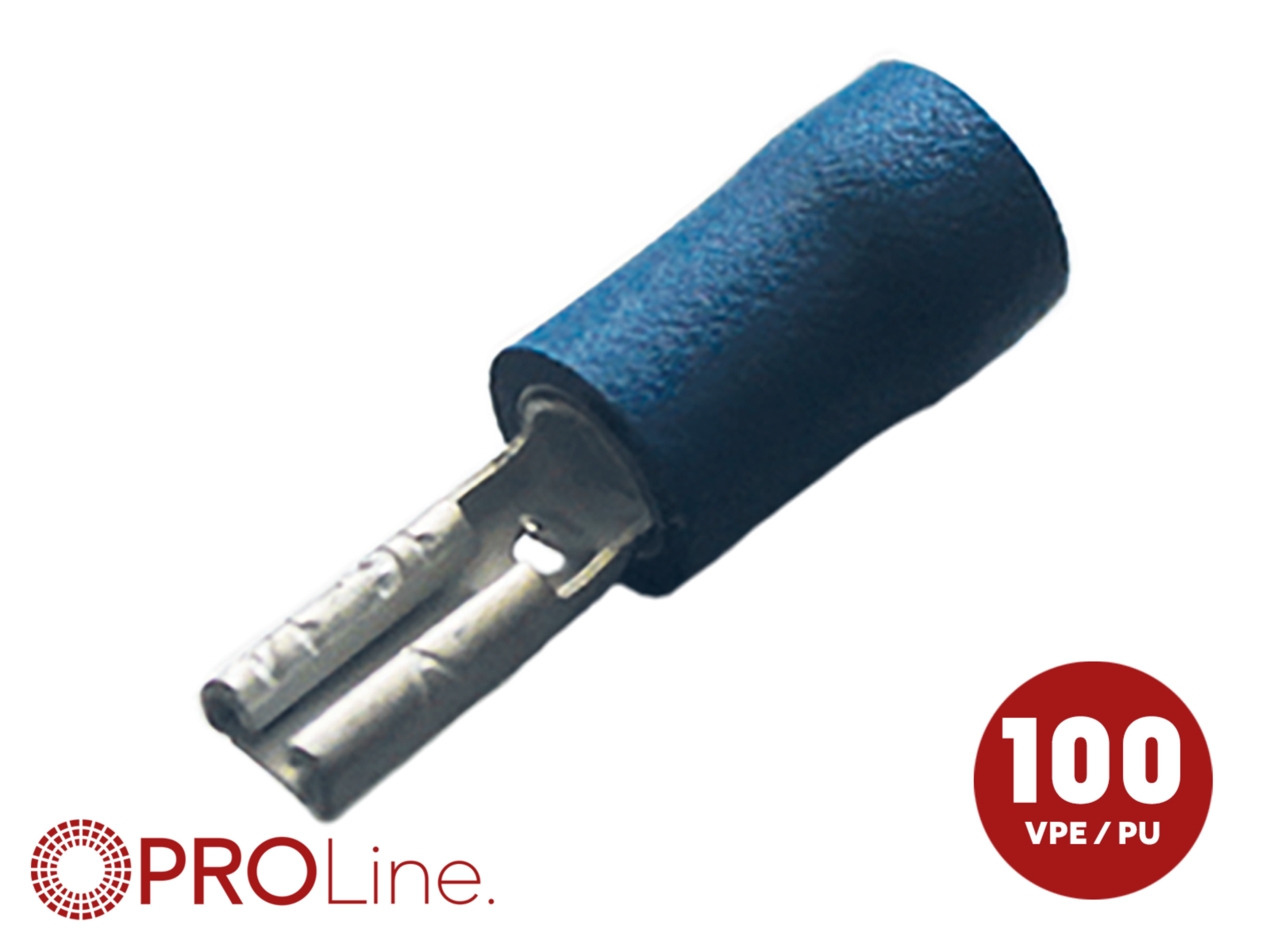 Flachsteckhülse(f) 1,5mm²-2,5mm²/2.8mm blau EE 5 Stück