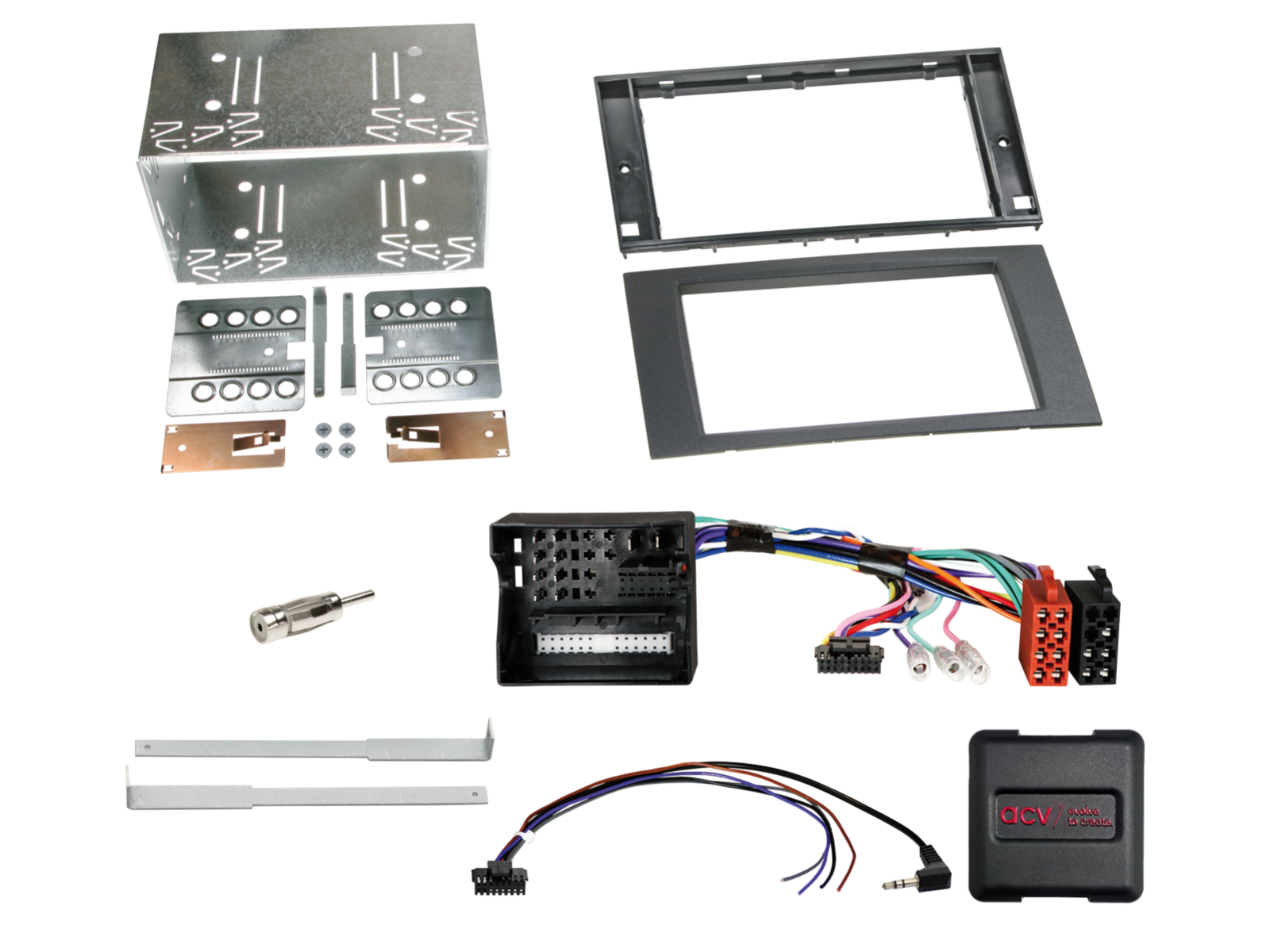 2-DIN Kit Ford Fahrzeuge schwarz LFB/CAN-Bus/Antenne DIN