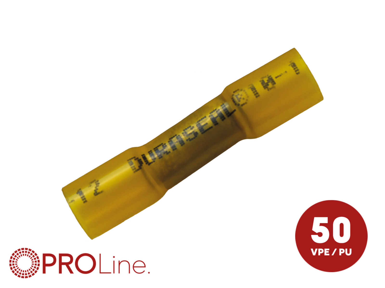 Stoßverbinder 4,0 mm²-6,0 mm² gelb NYDS 50 Stück
